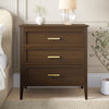 Walnut Chest of 3 Drawers - Delilah DLH010