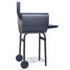 Charcoal BBQ Grill Smoker with Bottom Shelf Black Backyard Cookers