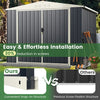 Yard Lawn Garden Storage House Storage Shed for Bike Garbage Can Tool Lawnmower