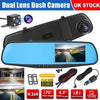 4.3"In Car Camera Recorder Dual Front and Rear HD 1080P Dash Cam Night Vision UK