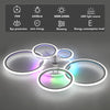 LED Ceiling Fans With Lights Dimmable Remote Control App Control for Bedroom
