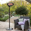 Freestanding Electric Patio Heater Outdoor Garden Heating Halogen 2kW Heatlab