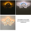 LED Lamp White Frame Ceiling Light Pendant Lights Living Room Modern Chandelier