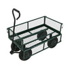 NEW Heavy Duty Metal Green Garden Cart Barrow Utility Trolley - Garden - Home