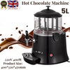 Commercial 5L Heated Hot Chocolate Dispenser-Insulated Stainless Steel for Cafe