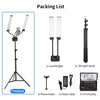 45W Dimmable Double Arm LED Light Tripod Stand Kit Video Studio Phone Holder