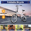 20" Folding Bike Adults Bicycle Speed Alloy Bicycle Folding City Bike
