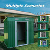 Garden Shed Pent Roof 8X4FT Metal Free Foundation Base Outdoor Storage House