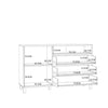 1-Door 3-Drawer Chest - Modern Storage Unit, Wooden Frame, Stylish Design
