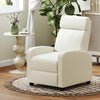 Modern Reclining Chair Recliner Chair-White
