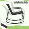 4 Piece Patio Rocking Set Outdoor Rocker Chair Conversation Set