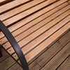 Slatted Garden Bench Pine 3 Seater Outdoor Patio Park Seating Furniture Seat