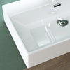 Bathroom Sink Countertop Wash Basin Ceramic Wall Mounted Rectangle Sink