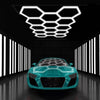 Hexagon LED Lighting Car Detail Garage Workshop Exhibition Hall Ceiling Lighting