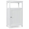 Single Door Floor Cabinet Bathroom Floor Cabinet-White
