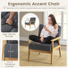 Upholstered Armchair Living Room Modern Accent Chair Soft Cushioned Sofa