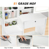 White Large Dressing Table Set LED Lights Mirror Makeup Stool with PU cushion