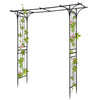 7FT Wedding Arch Garden Arbor Metal Garden Arch Trellis for Climbing Plant Party