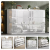 High Gloss Chest of 6 Drawers Bedside Cabinet White Storage Bedroom Furniture