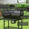 BBQ Smoker Charcoal Barbecue Grill Portable Outdoor Garden Grill with Wheels