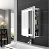 600mm LED illuminated Bathroom Mirror Cabinet with Demister / Shaver Socket