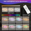 LED Ceiling Fans With Lights Dimmable Remote Control App Control for Bedroom