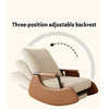 Upholstered Rocking Recliner Chair w/Footrest–High Back Adjust Lounge Armchair
