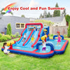 Giant Water Slide Park 5-In-1 Inflatable Jumping House w/Dual Slides