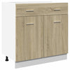 Kitchen Cabinet Home Storage Shelf Organiser Cupboard Engineered Wood vidaXL
