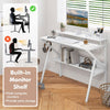 Space Saving Computer Desk Home Office Desk-White