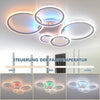 LED Ceiling Light Lamp Geometric Chandelier Lights Fixture White Dimmable Modern