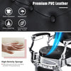 Reclined Salon Chair Vintage Barber Chair W/ Adjustable Height-Black