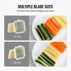 Electric French Fry Cutter Automatic Potato Cutter Machine Stainless w/2 Blades
