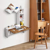 Pmnianhua Folding Wall Mounted Drop Leaf Table, Foldable Desk with Moveable