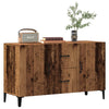 Modern Wooden Sideboard Storage Cabinet Unit With 2 Doors & 2 Drawers Wood Units