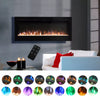 2023 Electric Wall Mounted LED Fireplace 12 Color Wall Inset Into Fire 40 50 60"