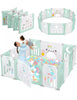 10/14/18 Panels Foldable Baby Playpen Kids Safety Child Play Center Yard Indoor