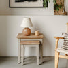 Nest of 2 Tables Set of Sofa Coffee Side Tables Wooden Lamp Stand Florence Furni
