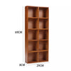 Vintage 10 Grids / House Shape Floating Wall Shelf Wooden Storage Display Rack