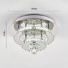 20-100cm Flush Mount Modern Square Ceiling Chandelier Crystal Light Lamp Pendant