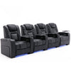 BROADWAY CINEMA 1,2,3,4 SEATER CHAIR BLACK / WHITE WITH TRAY AND WITHOUT TRAY