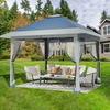 4x4M Pop Up Garden Gazebo Outdoor Party Tent Canopy With Sides Heavy Duty