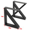 2X K-Shape Black Industrial Metal Table Leg Desk Bench Triangle Cross Frame Legs