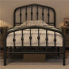 Metal Bed Frame with Arched Headboard and Footboard/Heavy Duty Slat Support