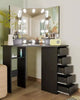 Dressing Table with LED Mirror Makeup Desk Vanity Table with 2 or 5 Drawers New