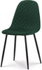 Dining Chairs Velvet Set Padded Seat Metal Leg Kitchen Chair Home Office