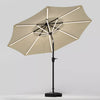 3M Solar Power LED Lights Parasol Outdoor Umbrella Sun Shade Canopy Garden