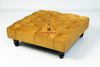 Square Coffee Table Chesterfield Upholstered Footstool Pouffe Foot Stool Seat
