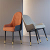 Dining Chairs 2/4Pcs Modern Leather High Back Sturdy Metal Legs Home Office Cafe