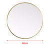 ExtraLarge Industrial Round Wall Mirror Brushed Silver Metal Frame 40 50 60 80cm